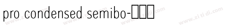 pro condensed semibo字体转换